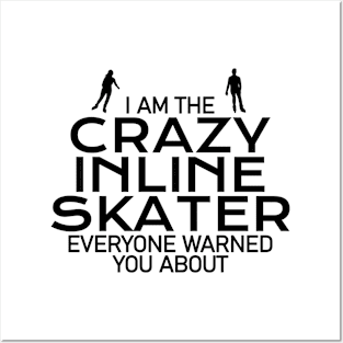 crazy inline skater Posters and Art